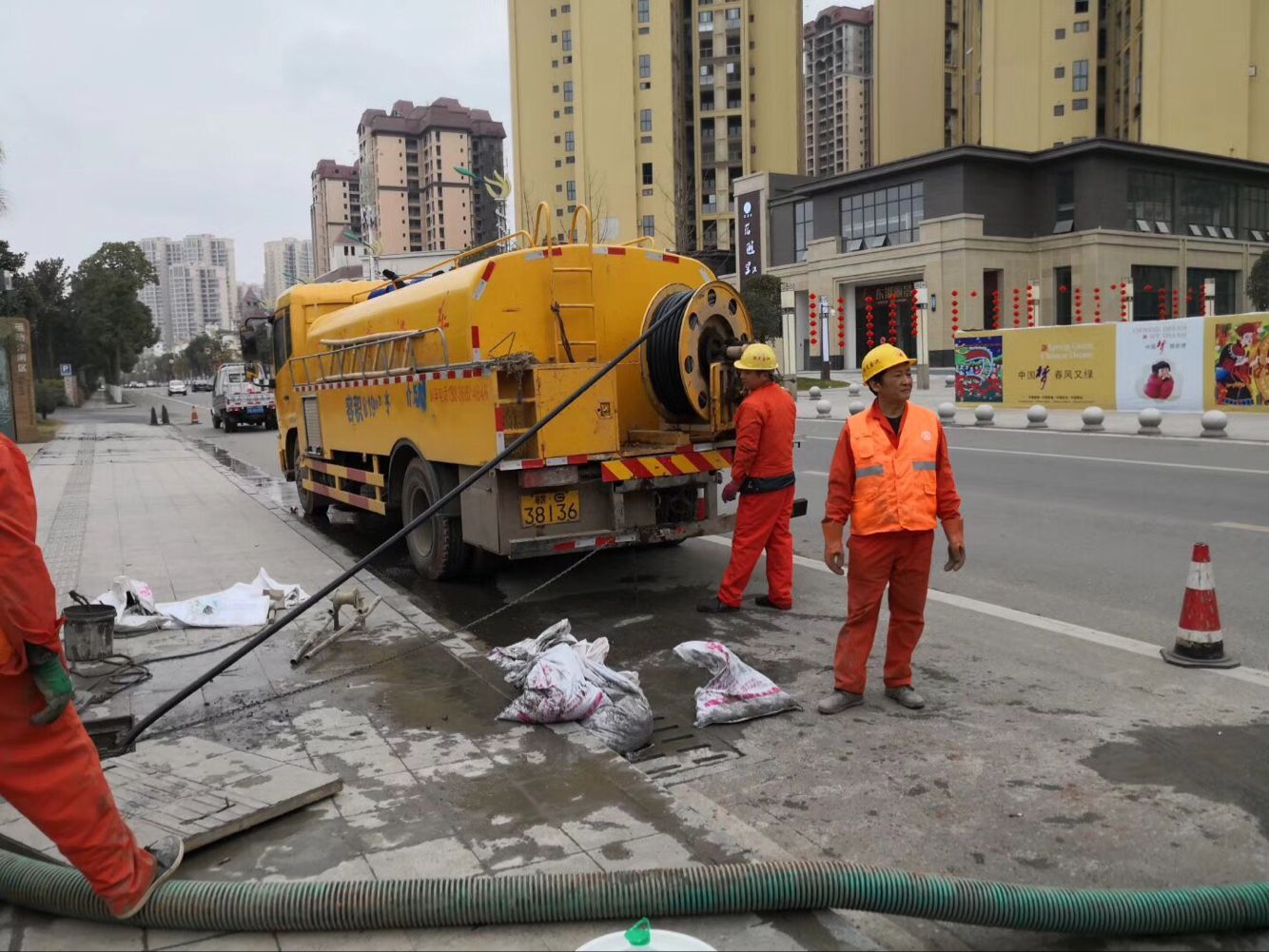 绵阳排污管道清淤-管道清洗
